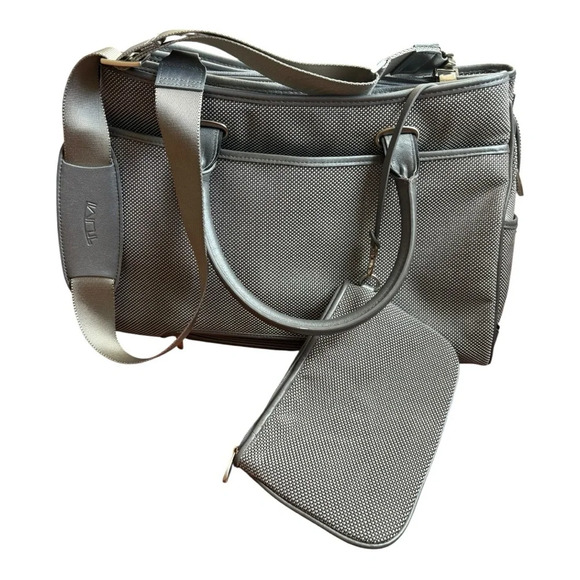 Tumi Earl Gray Nylon Expandable Laptop Briefcase Crossbody - Picture 4 of 15